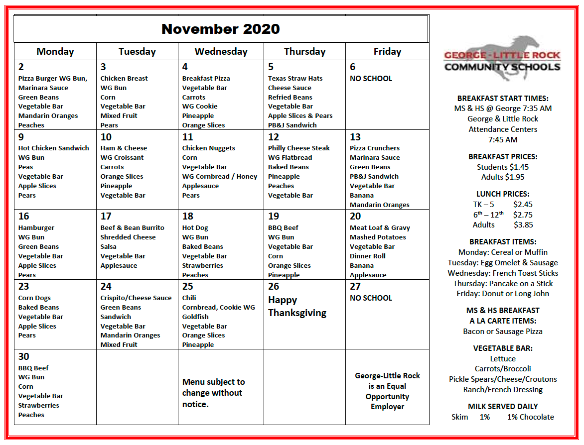 School Lunch Printable Click For A Printable Lunch Menu Pdf Lunch